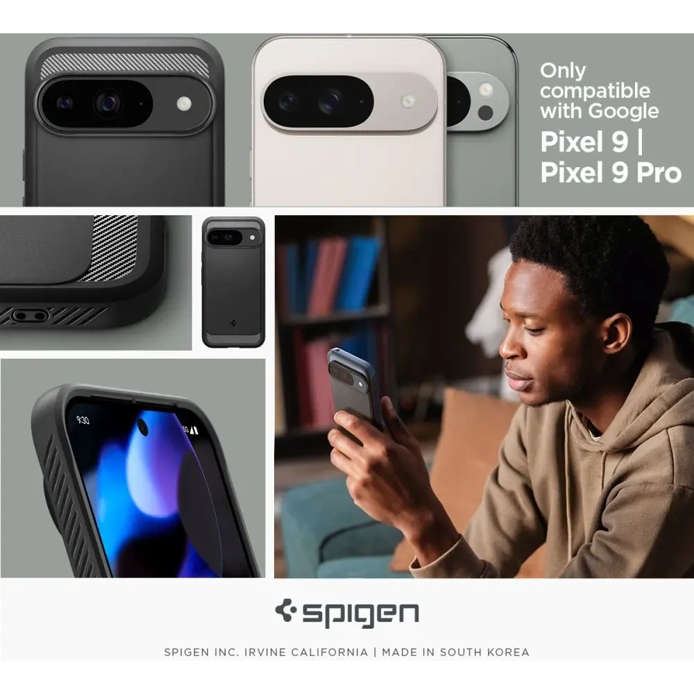 Wholesale Case Spigen Rugged Armor Google Pixel 9 / 9 Pro Matte Black - SPN3478 - {ean13} - Hurt