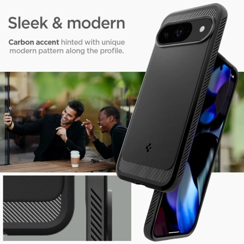 Etui Spigen Rugged Armor Google Pixel 9 / 9 Pro Matte Black - Pixel 9 Pro - Spigen