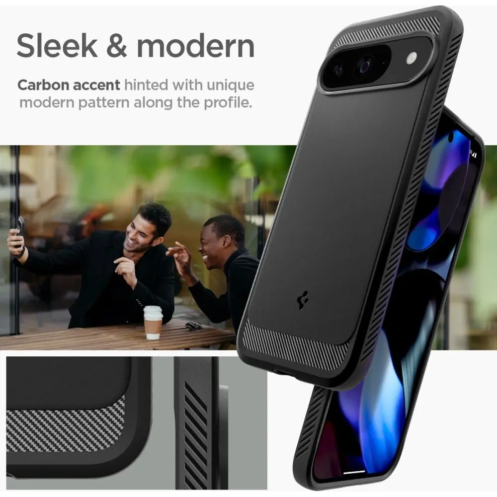 Wholesale Case Spigen Rugged Armor Google Pixel 9 / 9 Pro Matte Black - SPN3478 - {ean13} - Hurt