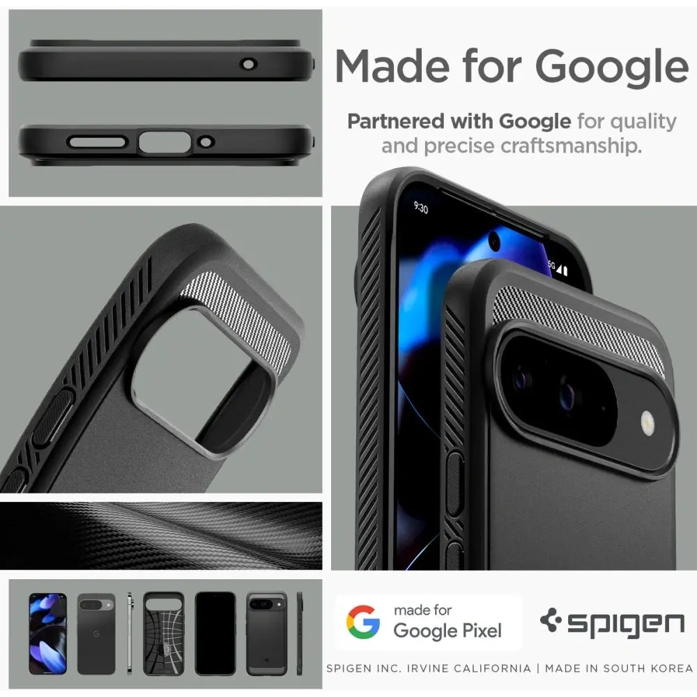 Wholesale Case Spigen Rugged Armor Google Pixel 9 / 9 Pro Matte Black - SPN3478 - {ean13} - Hurt