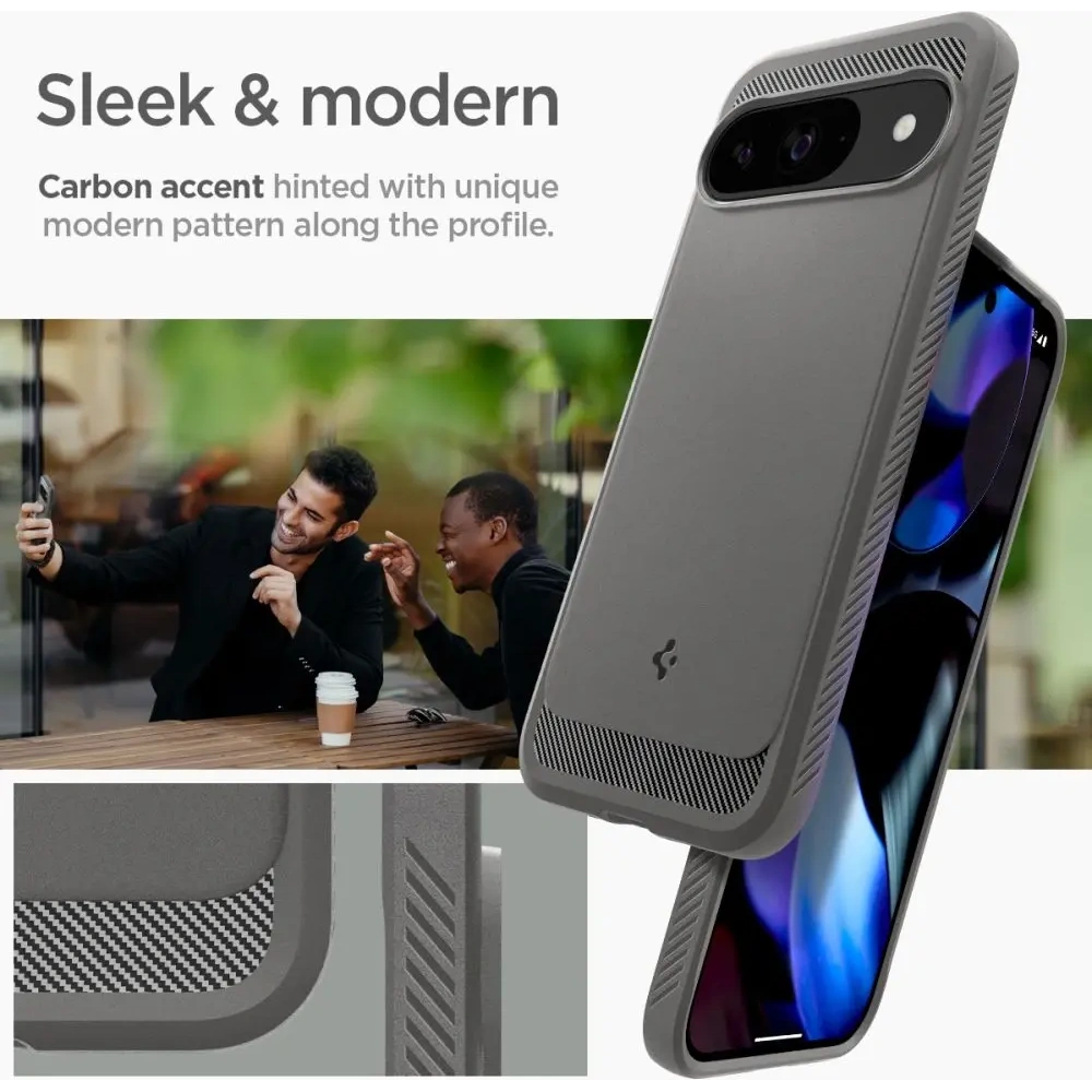 Hurtownia GSM - Etui Spigen Rugged Armor Google Pixel 9 / 9 Pro Marble Grey - SPN3479 - {ean13} - Hurt