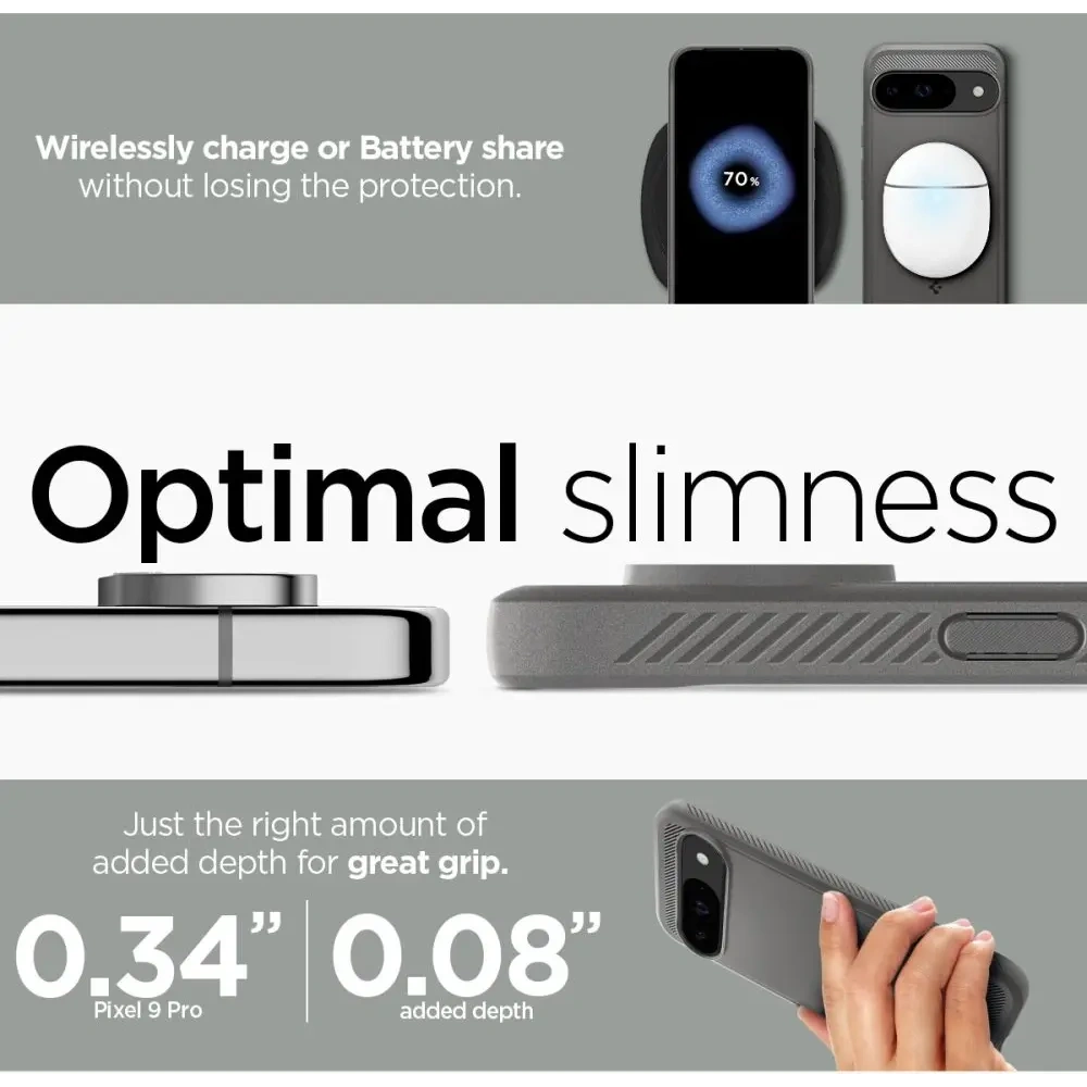 Hurtownia GSM - Etui Spigen Rugged Armor Google Pixel 9 / 9 Pro Marble Grey - SPN3479 - {ean13} - Hurt