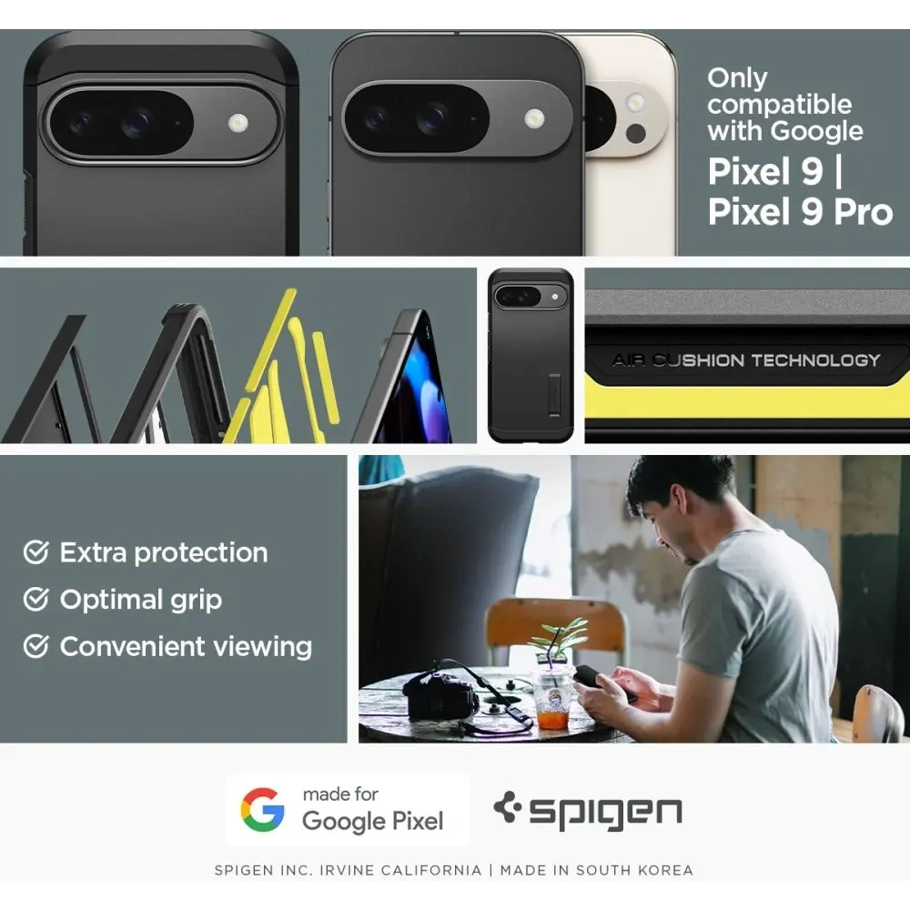 Wholesale Case Spigen Tough Armor Google Pixel 9 / 9 Pro Black - SPN3481 - {ean13} - Hurt