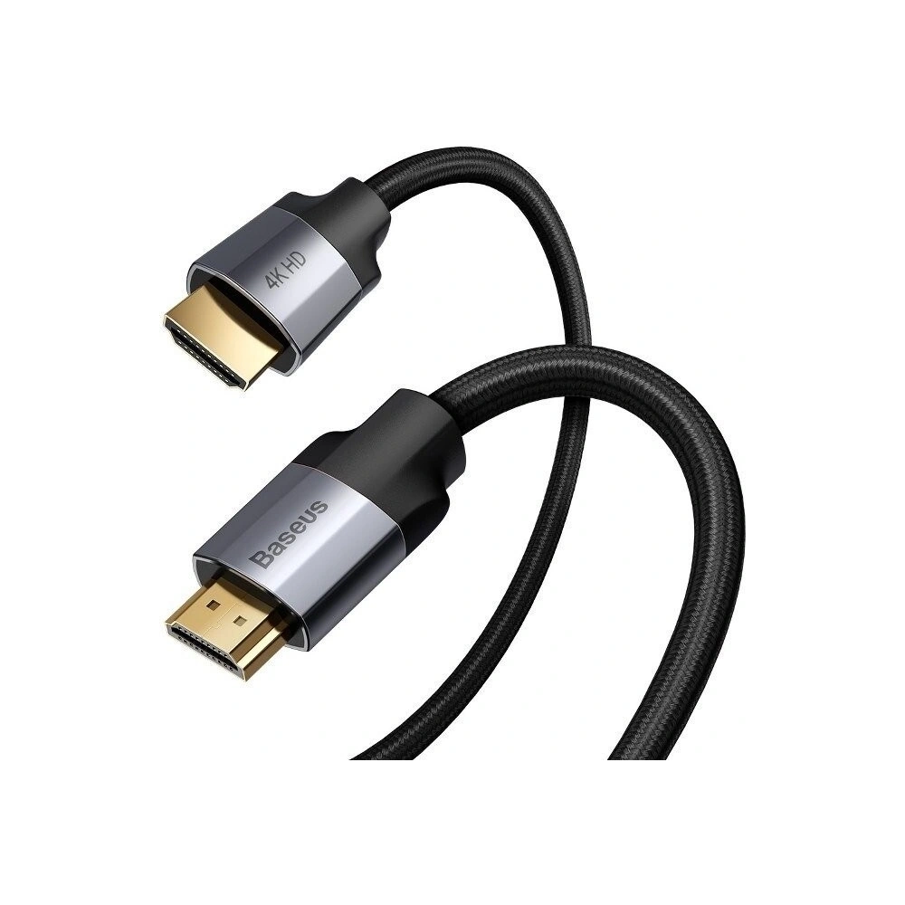 Hurtownia GSM - Kabel HDMI 2.0 Baseus Enjoyment Series, 4K, 3D, 1m (szary) - BSU835GRY - {ean13} - Hurt