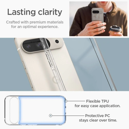 Etui Spigen Ultra Hybrid Google Pixel 9 / 9 Pro Crystal Clear - Pixel 9 Pro - Spigen