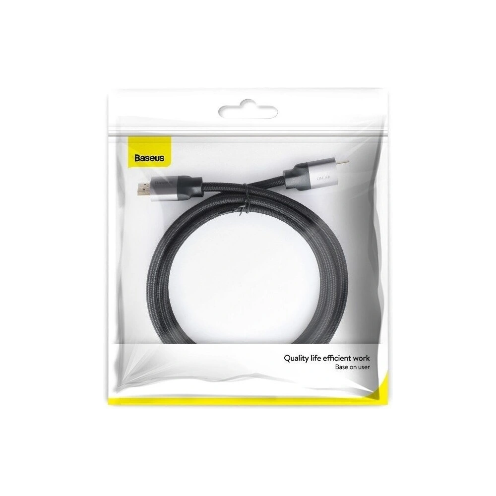Hurtownia GSM - Kabel HDMI 2.0 Baseus Enjoyment Series, 4K, 3D, 1m (szary) - BSU835GRY - {ean13} - Hurt