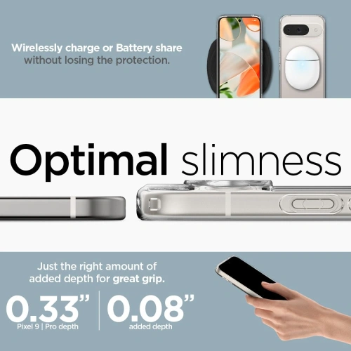 Etui Spigen Ultra Hybrid Google Pixel 9 / 9 Pro Crystal Clear - Pixel 9 Pro - Spigen