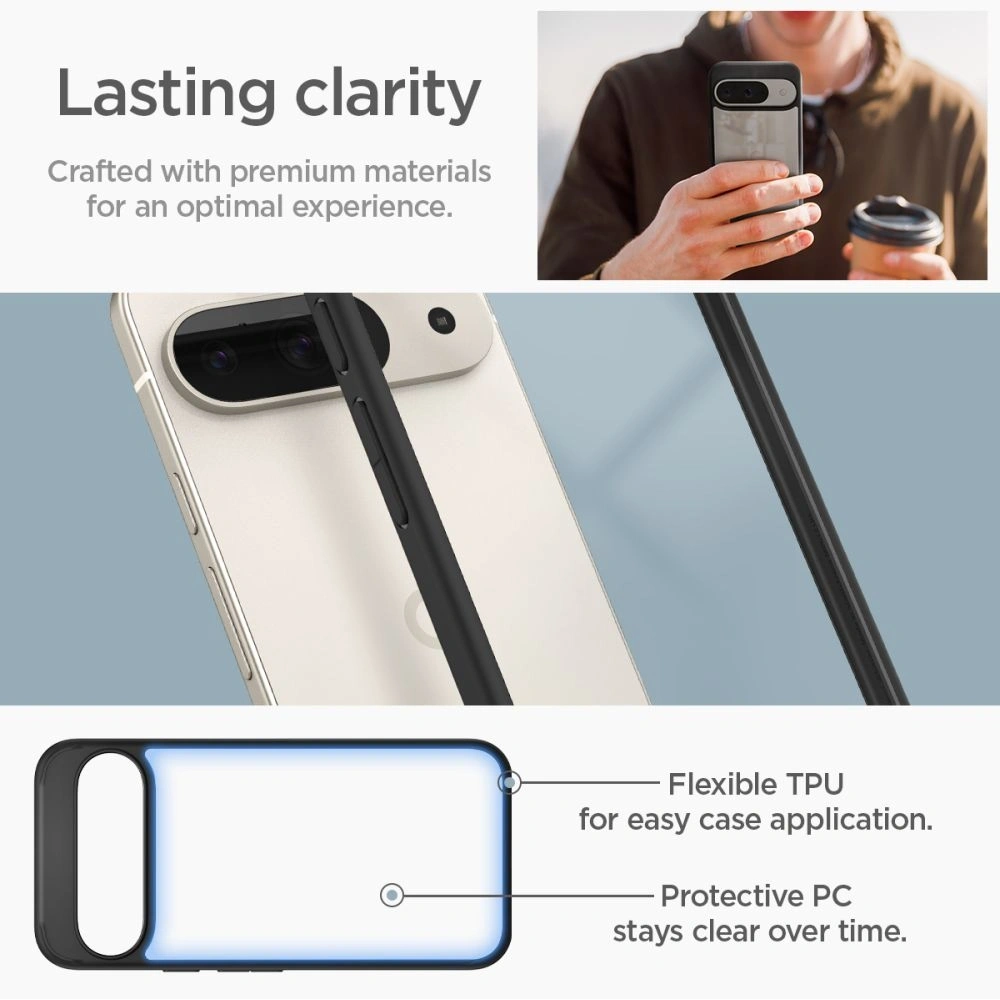 Hurtownia GSM - Etui Spigen Ultra Hybrid Google Pixel 9 / 9 Pro Matt Fekete - SPN3487 - {ean13} - Hurt