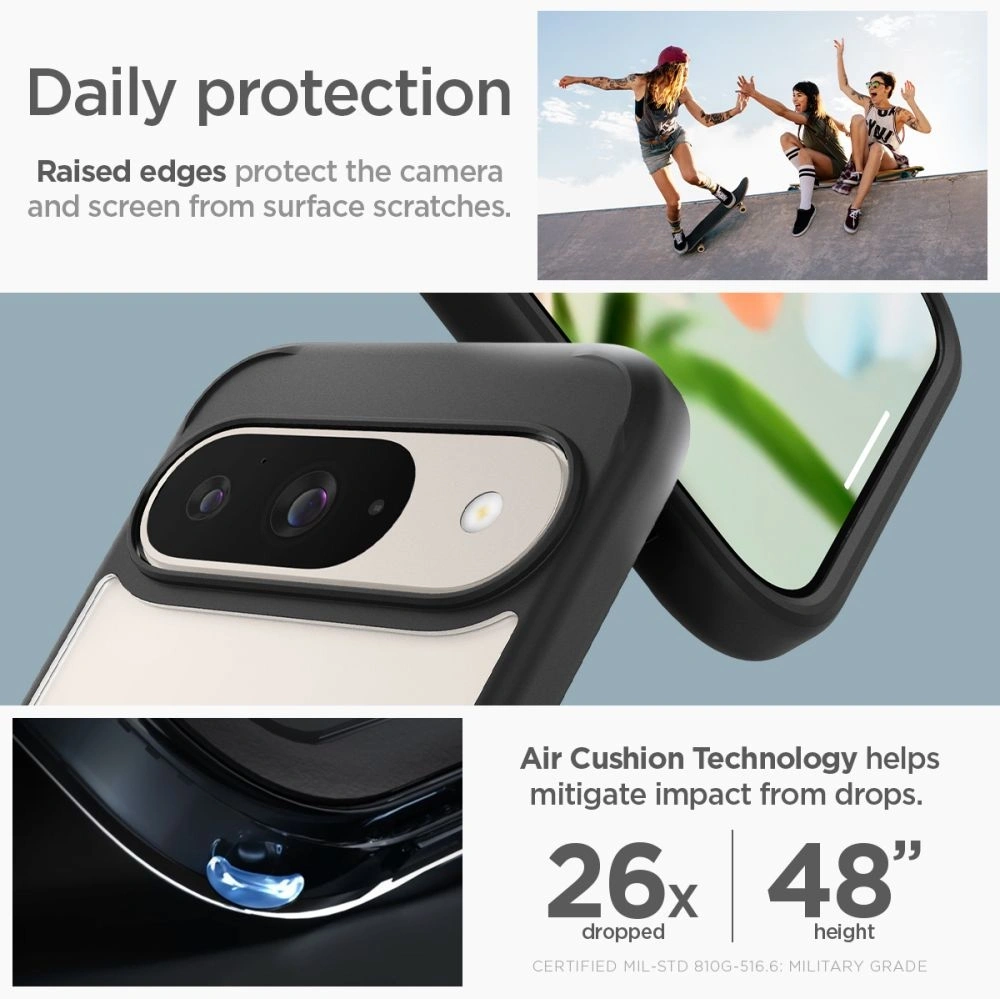 Hurtownia GSM - Etui Spigen Ultra Hybrid Google Pixel 9 / 9 Pro Matt Fekete - SPN3487 - {ean13} - Hurt