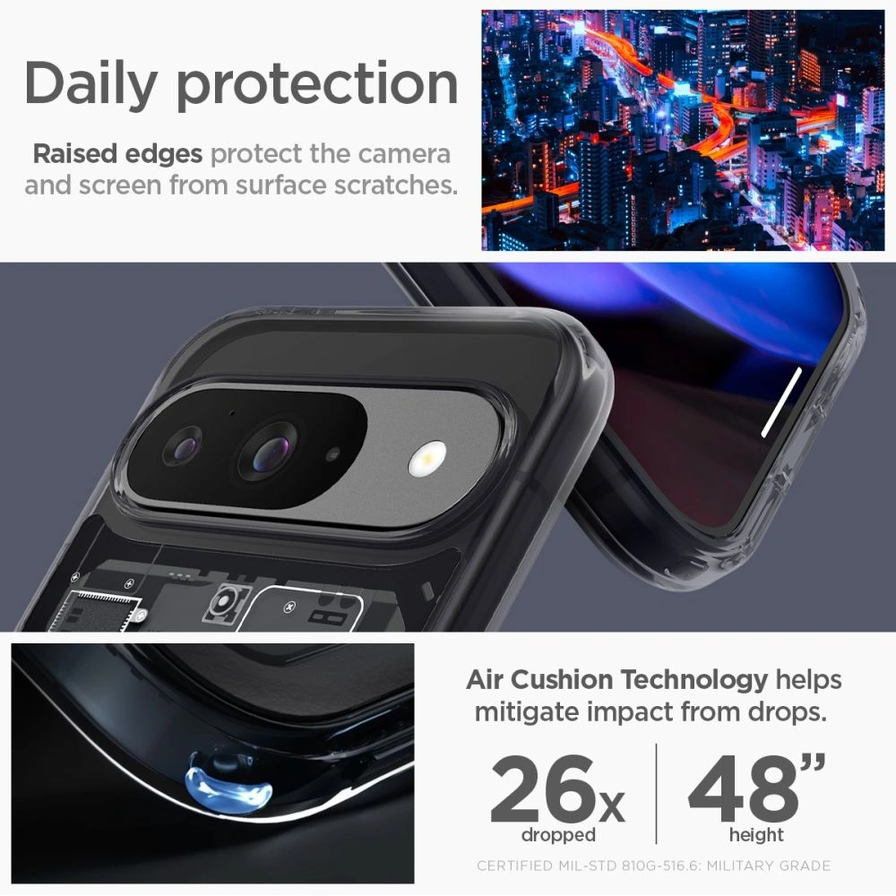 Hurtownia GSM - Etui Spigen Ultra Hybrid Google Pixel 9 / 9 Pro Zero One - SPN3488 - {ean13} - Hurt