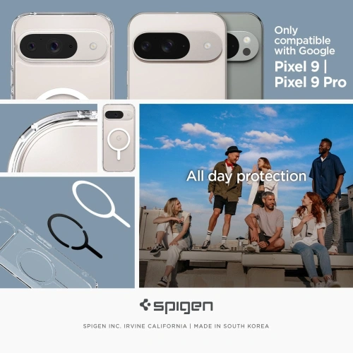 Etui Spigen Ultra Hybrid Onetap Ring MagSafe Google Pixel 9 Pro White - Pixel 9 Pro - Spigen