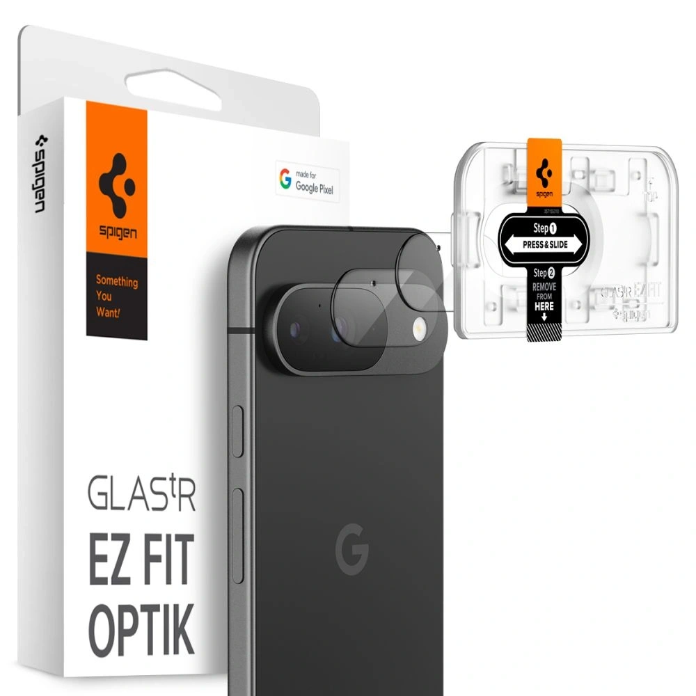 Hurtownia GSM - Spigen Sticlă temperată pentru cameră Optik.tr ez Fit Camera Protector Google Pixel 9 Crystal Clear [2 PACK] - SPN3490 - {ean13} - Hurt