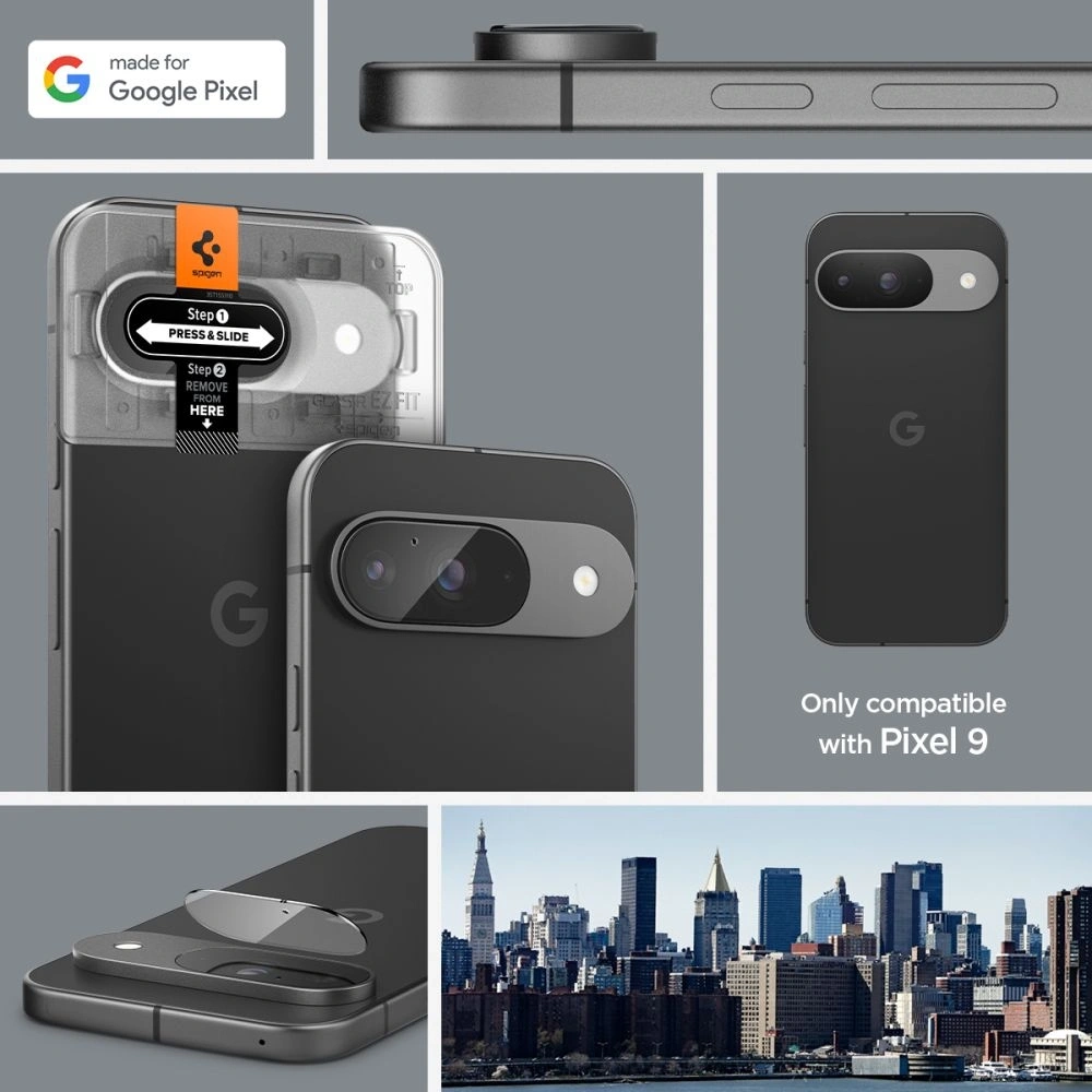 Hurtownia GSM - Edzett üveg Spigen Optik.tr ez Fit Camera Protector Google Pixel 9 Crystal Clear [2 PACK] - SPN3490 - {ean13} - Hurt