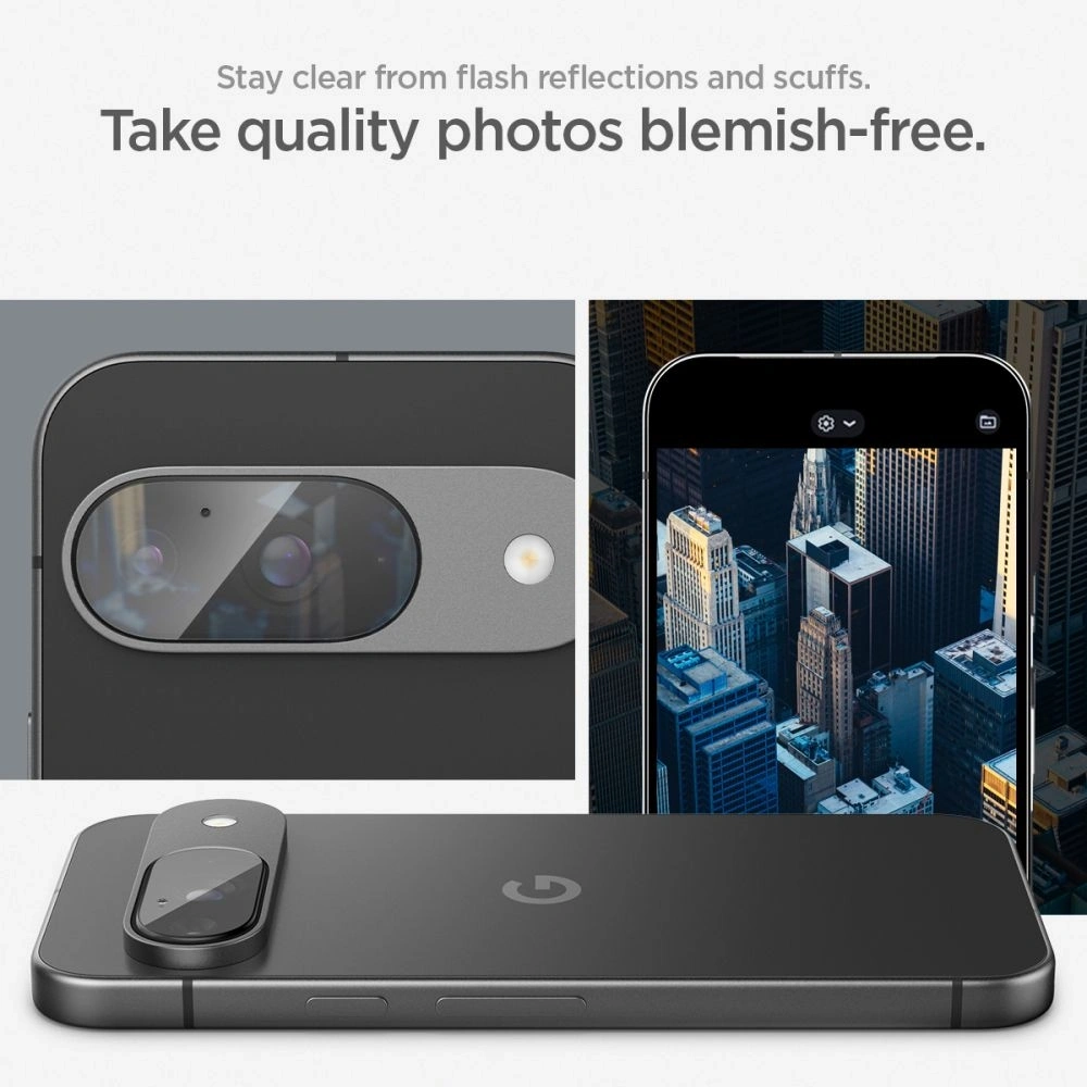 Wholesale Tempered Camera Glass Spigen Optik.tr ez Fit Camera Protector Google Pixel 9 Crystal Clear [2 PACK] - SPN3490 - {ean13} - Hurt