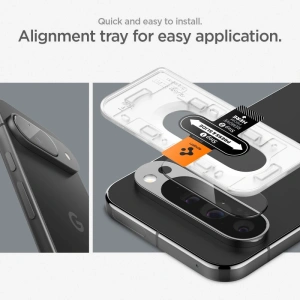 Szkło hartowane na aparat Spigen Optik.tr ez Fit Camera Protector Google Pixel 9 Crystal Clear [2 PACK] - Pixel 9 - Spigen
