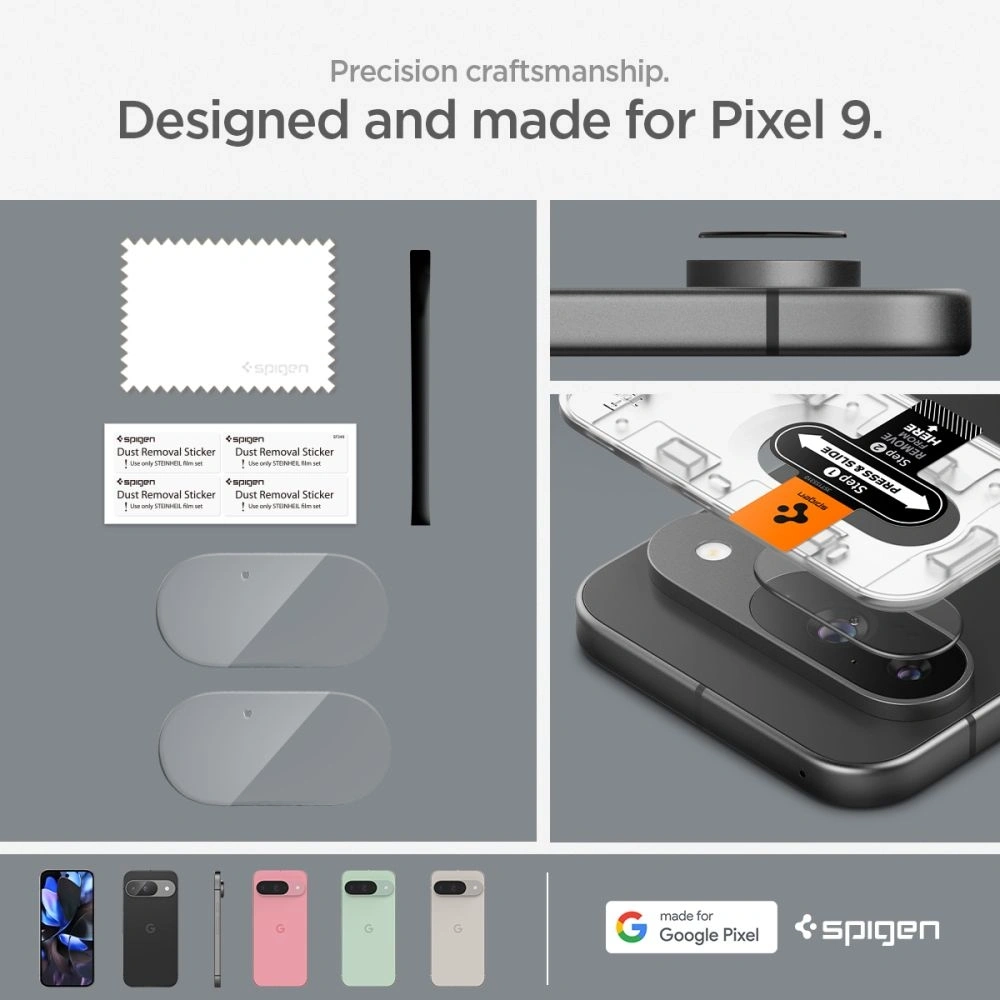 Hurtownia GSM - Edzett üveg Spigen Optik.tr ez Fit Camera Protector Google Pixel 9 Crystal Clear [2 PACK] - SPN3490 - {ean13} - Hurt