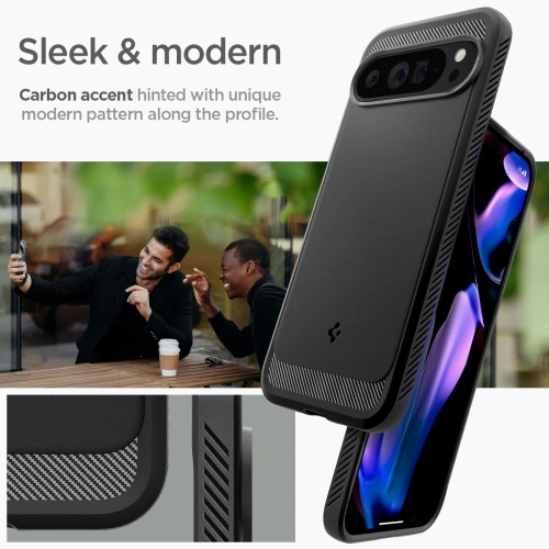 Etui Spigen Rugged Armor Google Pixel 9 Pro XL Matte Black - Pixel 9 Pro XL - Spigen