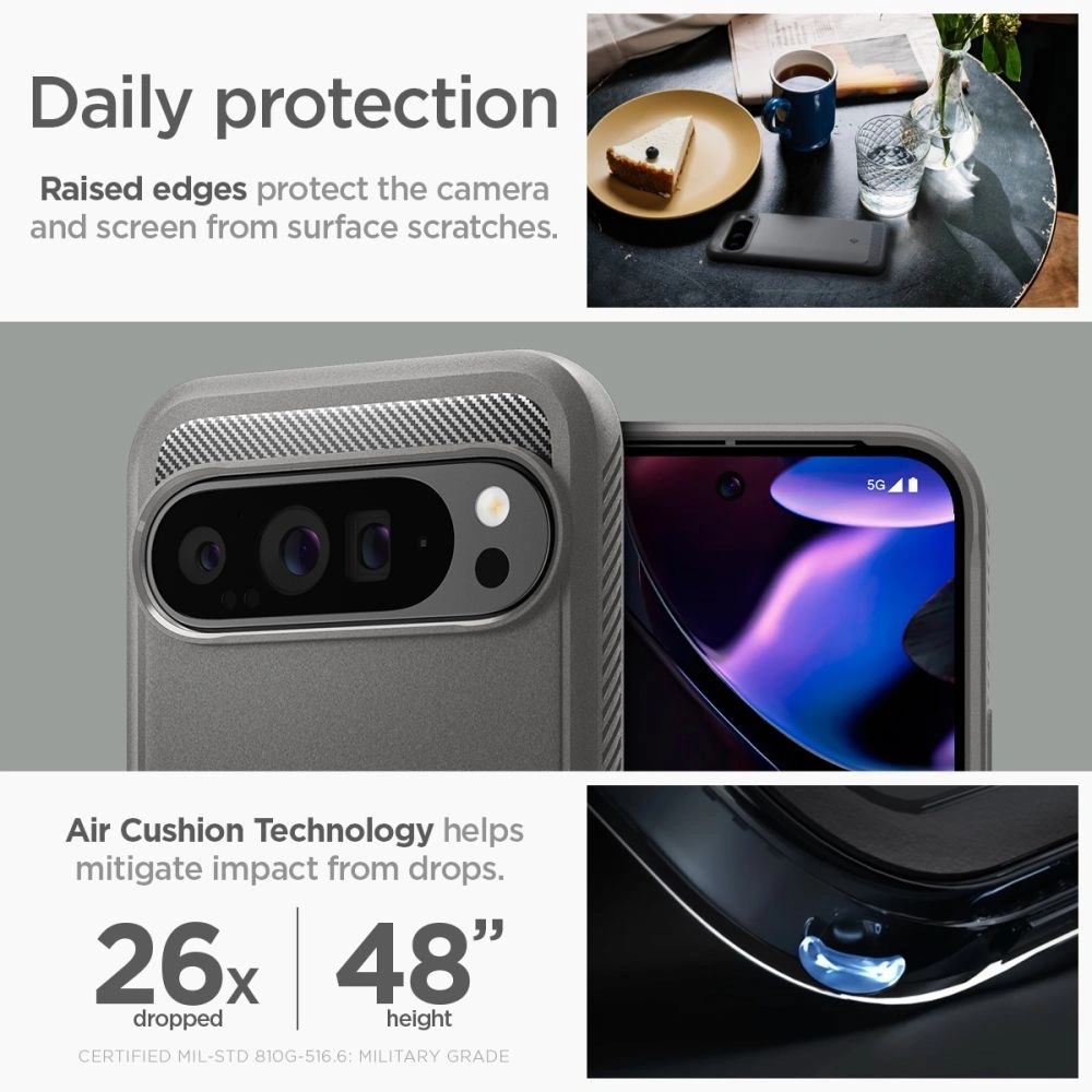 Hurtownia GSM - Spigen Carcasă Rugged Armor Google Pixel 9 Pro XL Marble Grey - SPN3495 - {ean13} - Hurt