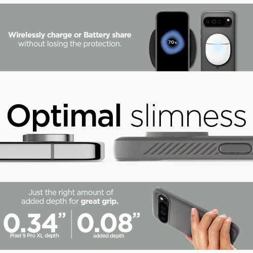 Etui Spigen Rugged Armor Google Pixel 9 Pro XL Marble Grey - Pixel 9 Pro XL - Spigen