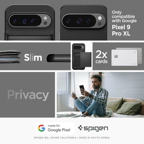 Etui Spigen Slim Armor CS Google Pixel 9 Pro XL Black - Pixel 9 Pro XL - Spigen