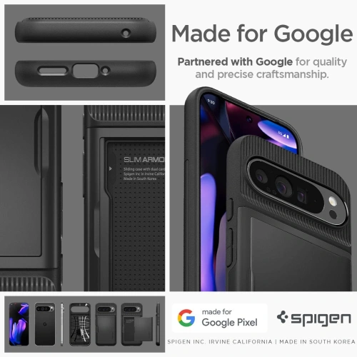 Etui Spigen Slim Armor CS Google Pixel 9 Pro XL Black - Pixel 9 Pro XL - Spigen