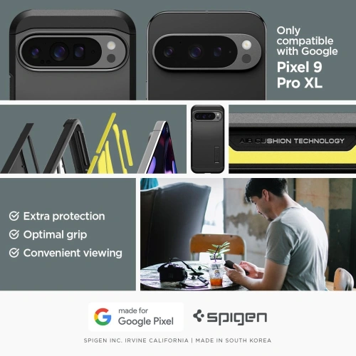 Etui Spigen Tough Armor Google Pixel 9 Pro XL Black - Pixel 9 Pro XL - Spigen