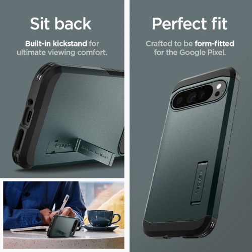Etui Spigen Tough Armor Google Pixel 9 Pro XL Abyss Green - Pixel 9 Pro XL - Spigen