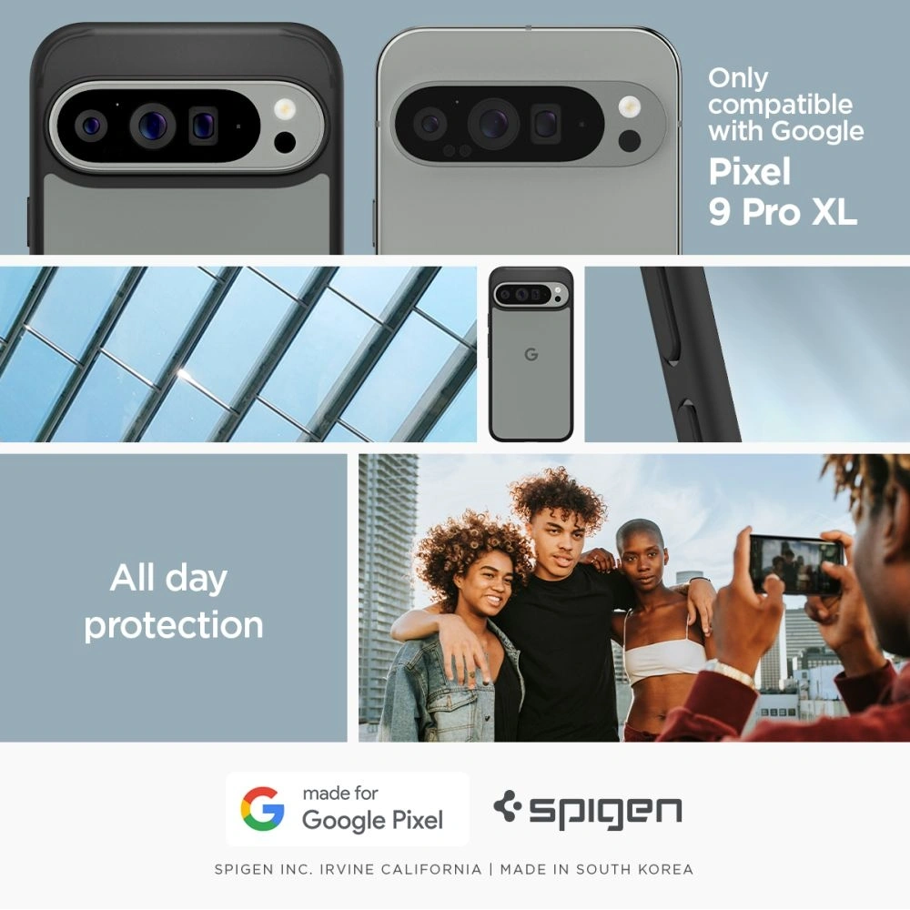 Hurtownia GSM - Etui Spigen Ultra Hybrid Google Pixel 9 Pro XL Matná Černá - SPN3504 - {ean13} - Hurt