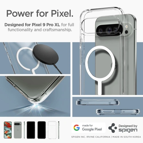 Etui Spigen Ultra Hybrid Onetap Ring MagSafe Google Pixel 9 Pro XL White - Pixel 9 Pro XL - Spigen