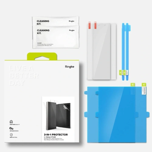 Zestaw ochronny Ringke 3w1 Protector Samsung Galaxy Z Fold 6 Clear [2 PACK] - Galaxy Z Fold 6 - Ringke