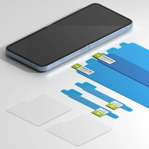 Zestaw ochronny Ringke 3w1 Protector Samsung Galaxy Z Flip 6 Clear [2 PACK] - Galaxy Z Flip 6 - Ringke