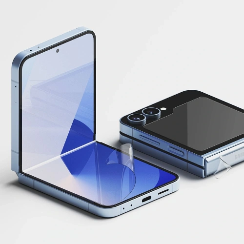Zestaw ochronny Ringke 3w1 Protector Samsung Galaxy Z Flip 6 Clear [2 PACK] - Galaxy Z Flip 6 - Ringke