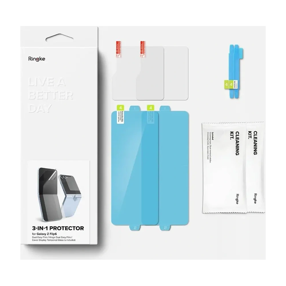 Hurtownia GSM - Védőfelszerelés Ringke 3w1 Protector Samsung Galaxy Z Flip 6 Clear [2 PACK] - RGK2005 - {ean13} - Hurt
