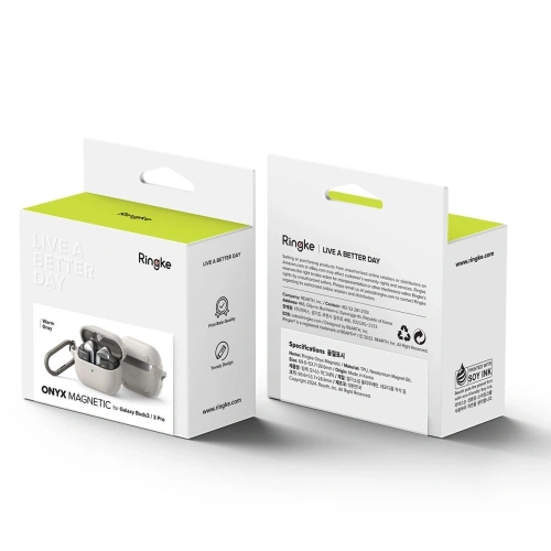 Etui Ringke Onyx Magnetic MagSafe Samsung Galaxy Buds 3 / 3 Pro Warm Grey - Galaxy Buds - Ringke