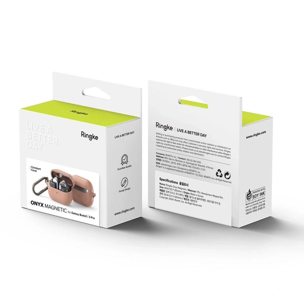 Hurtownia GSM - Etui Ringke Onyx Magnetic MagSafe Samsung Galaxy Buds 3 / 3 Pro Állandó Korall - RGK2008 - {ean13} - Hurt