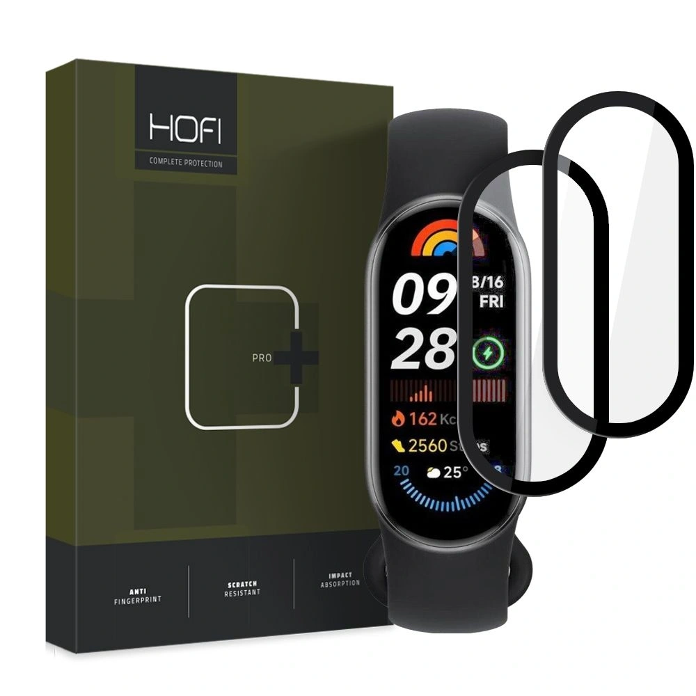 Hurtownia GSM - Szkło hybrydowe Hofi Hybrid Pro+ Xiaomi Smart Band 9 / 9 NFC Black [2 PACK] - HOFI518 - {ean13} - Hurt