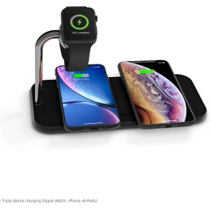 Hurtownia GSM - Bezdrátová nabíječka ZENS Dual+Watch 20W černá - ZENS19 - {ean13} - Hurt