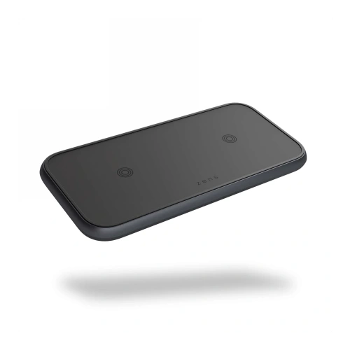 Ładowarka bezprzewodowa ZENS Dual Aluminium Wireless Charger 20W czarna - Indukcyjne (bezprzewodowe) - Zens