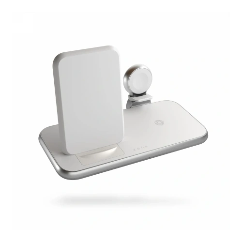 Stacja ładująca ZENS Aluminium 4w1 Stand Wireless Charger 45W biała - Stacje - Zens