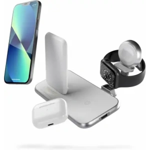 Hurtownia GSM - ZENS Aluminium 4in1 Stand Wireless Charger 45W Weiß - ZENS22 - {ean13} - Hurt