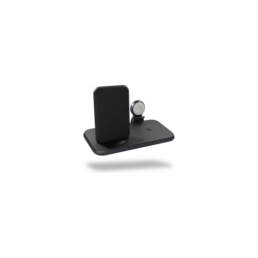 Wholesale ZENS Aluminum 4-in-1 Stand Wireless Charger 45W Charging Station Black - ZENS23 - {ean13} - Hurt