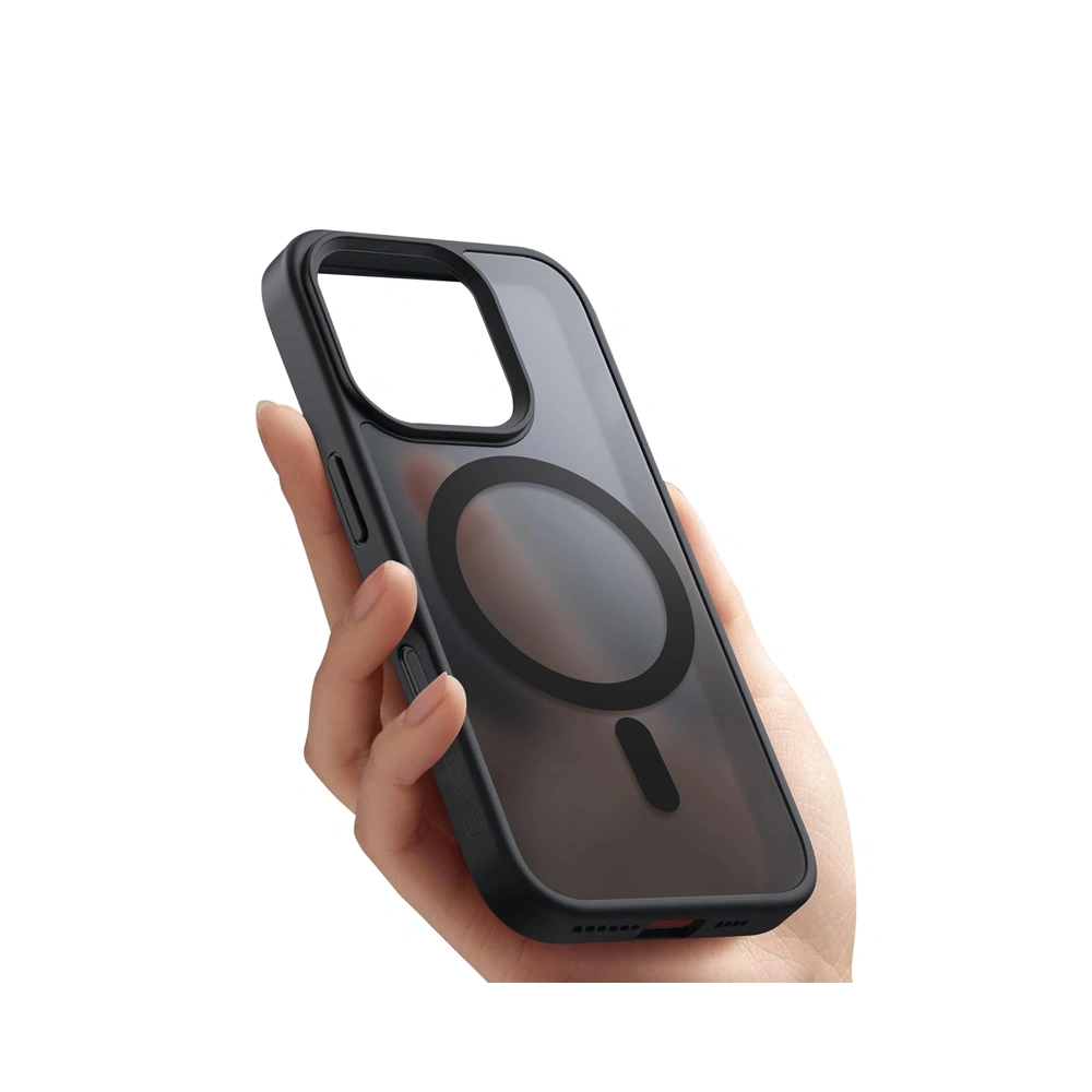 Hurtownia GSM - Crong Apple Hülle Hybrid Frost MAG Cover MagSafe iPhone 16 schwarz - CRG786 - {ean13} - Hurt