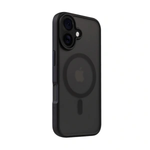 Hurtownia GSM - Etui Crong Hybrid Frost MAG Cover MagSafe Apple iPhone 16 černé - CRG786 - {ean13} - Hurt