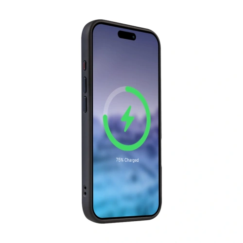 Etui Crong Hybrid Frost MAG Cover MagSafe Apple iPhone 16 czarny - iPhone 16 - Crong