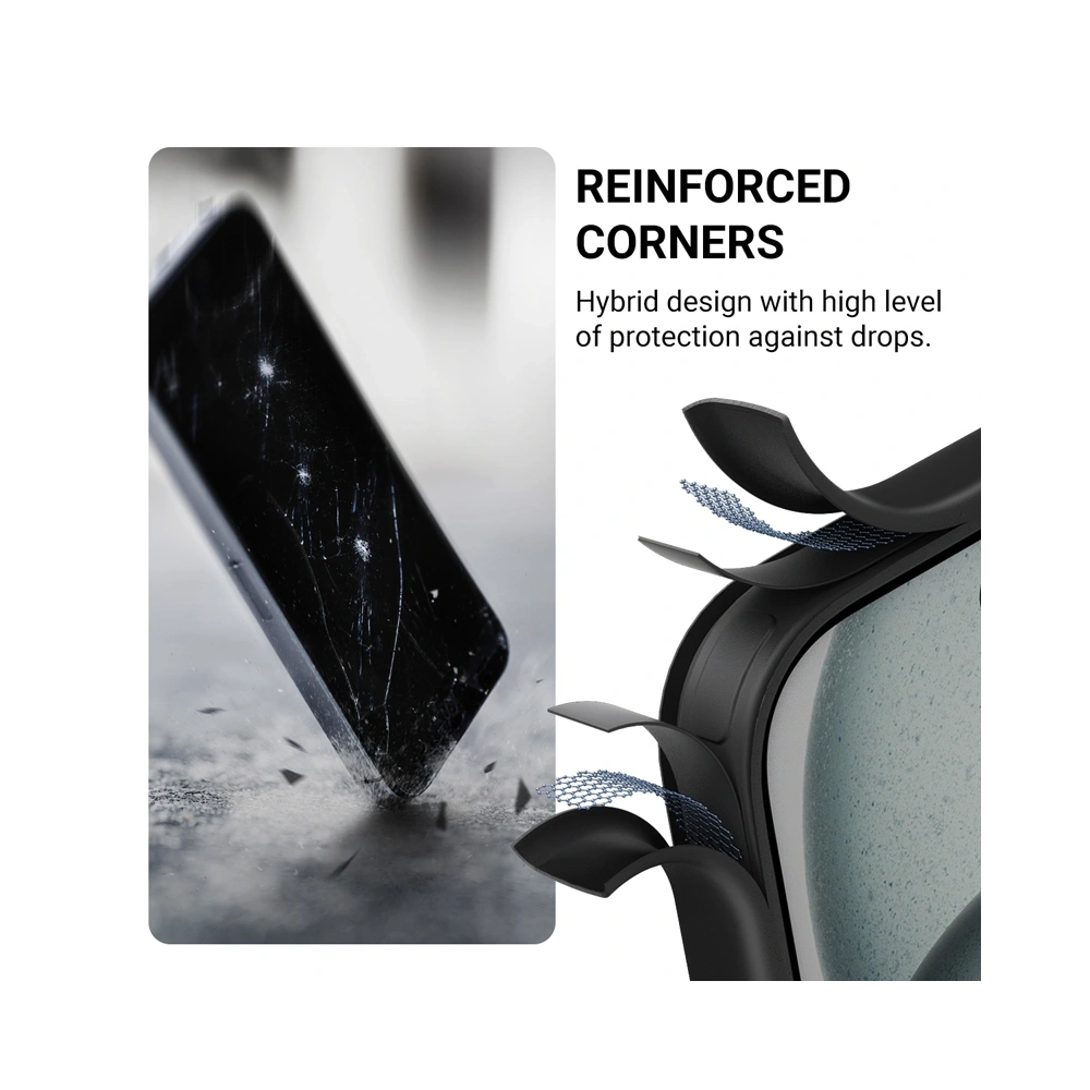 Wholesale Case Crong Hybrid Frost MAG Cover MagSafe Apple iPhone 16 Pro black - CRG787 - {ean13} - Hurt