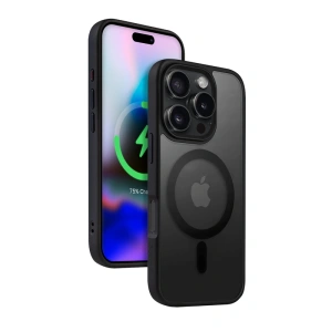 Hurtownia GSM - Crong Apple Husă Hybrid Frost MAG Cover MagSafe iPhone 16 Pro Max negru - CRG788 - {ean13} - Hurt