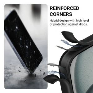 Hurtownia GSM - Etui Crong Hybrid Frost MAG Cover MagSafe Apple iPhone 16 Pro Max černé - CRG788 - {ean13} - Hurt