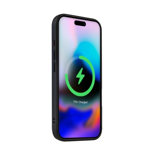 Etui Crong Hybrid Frost MAG Cover MagSafe Apple iPhone 16 Pro Max czarny - iPhone 16 Pro Max - Crong