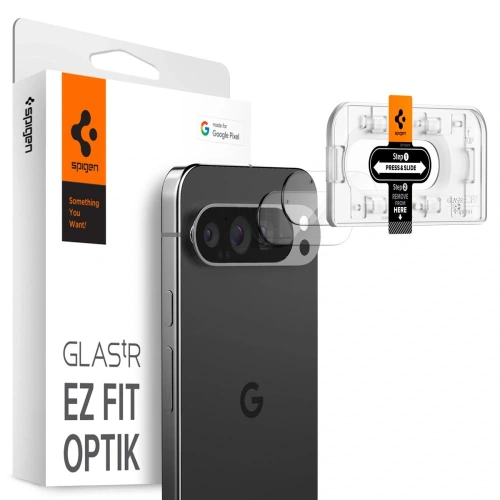 Szkło hartowane na aparat Spigen Optik.tr ez Fit Camera Protector Google Pixel 9 Pro XL Crystal Clear [2 PACK] - Pixel 9 Pro XL - Spigen