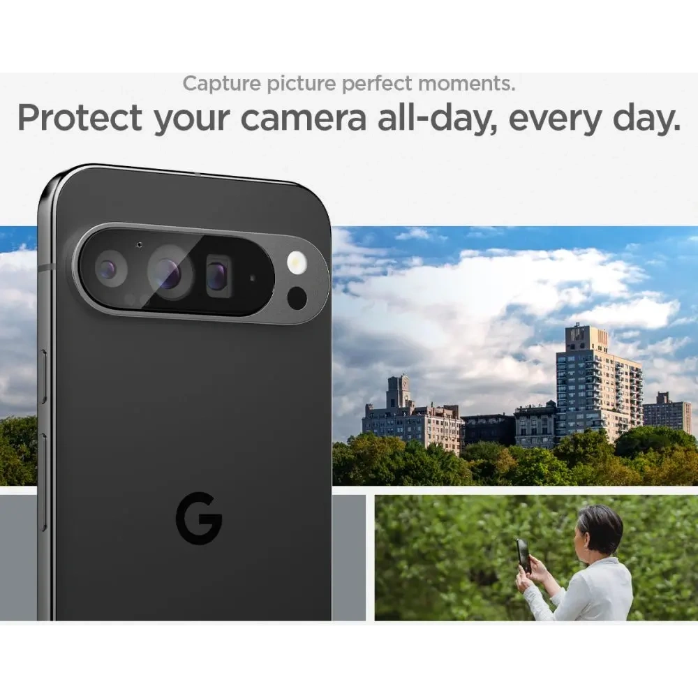 Hurtownia GSM - Spigen Temperat Camera de sticlă Optik.tr ez Fit Camera Protector Google Pixel 9 Pro XL Crystal Clear [2 PACK] - SPN3512 - {ean13} - Hurt